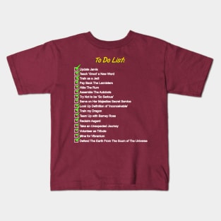 My Pop Culture To Do List Kids T-Shirt